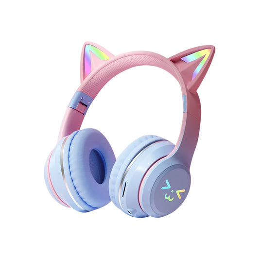 NeonKitty LED Cat Ear Headphone Kids Blue